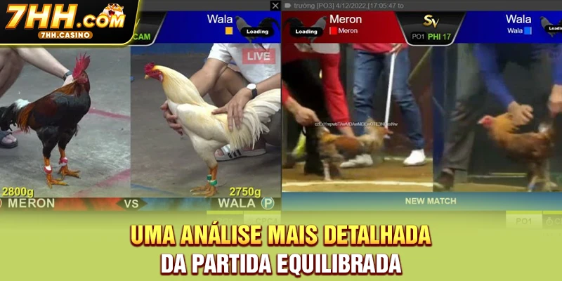Uma análise mais detalhada da partida equilibrada